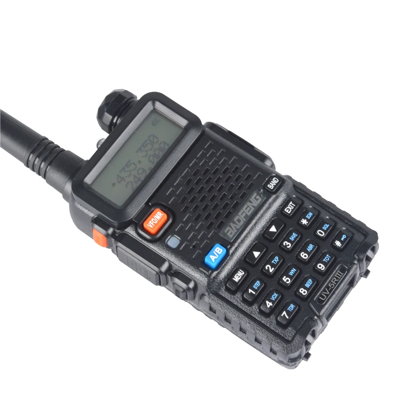 Трехдиапазонная портативная двухсторонняя рация baofeng Walkie talkie UV-5RIII 136-173,975 МГц/200-259,975 МГц/400-519,975 МГц 3 диапазона с наушником