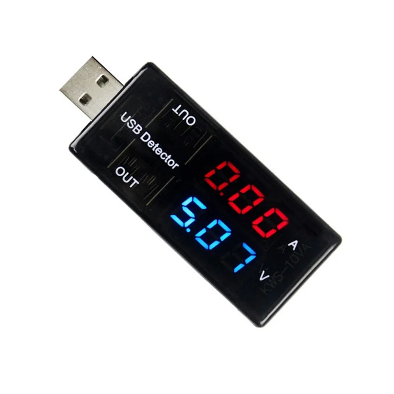 USB тестер для зарядного устройства измеритель напряжения и силы тока двойной