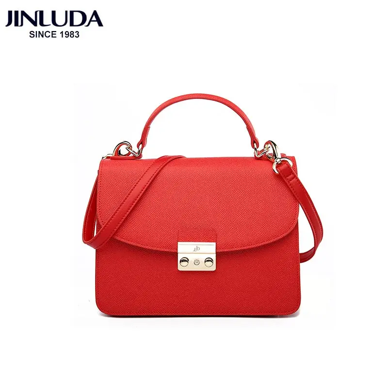 Fashion Handbags 2018 New Portable Shoulder Messenger Bag Small Square Cowhide Lock Casual Solid Brands Color Bags For Women | Багаж и