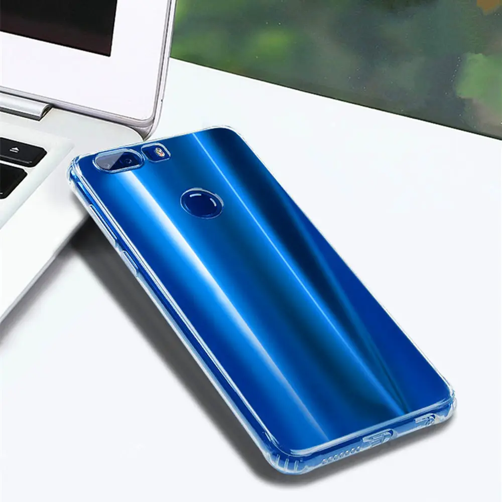 Прочные прозрачные чехлы для huawei P8 P9 lite 2017 P10 P20 pro Nova 3e 2i/Honor 9 8 6A 6x 7x V10 psmrt мягкий