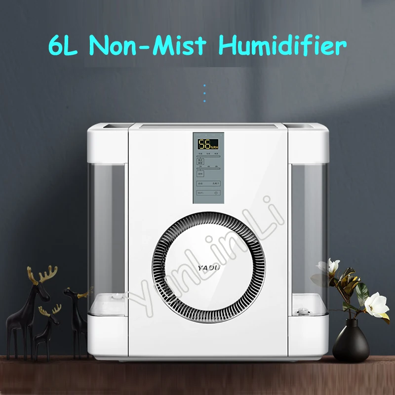 

6L Non-Mist Humidifier Household Large Capacity Humidification Intelligent Wifi Control Mistless Air Moistener SZK-J361WIFI