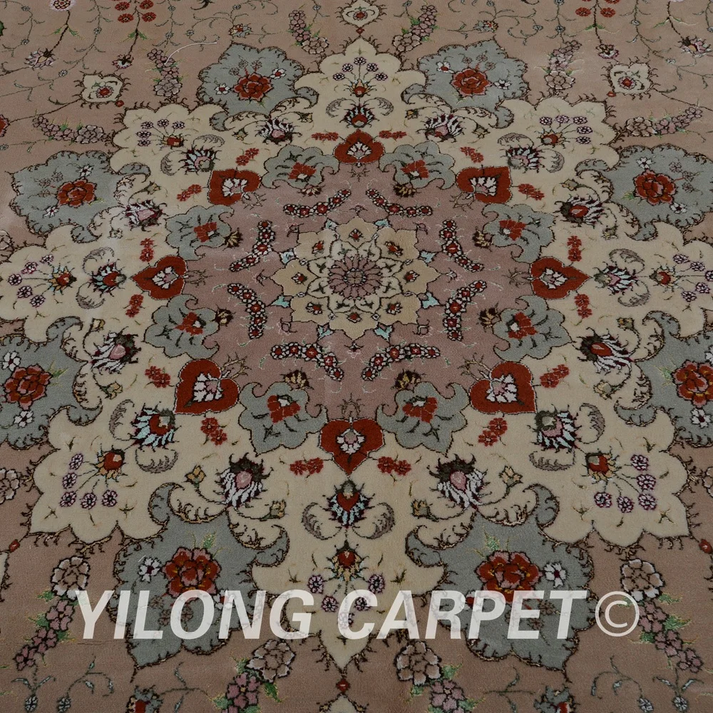 Yilong 10'x14' Turkish wool rug manufacturers handmade exquisite pink carpet suppliers (1494) | Дом и сад