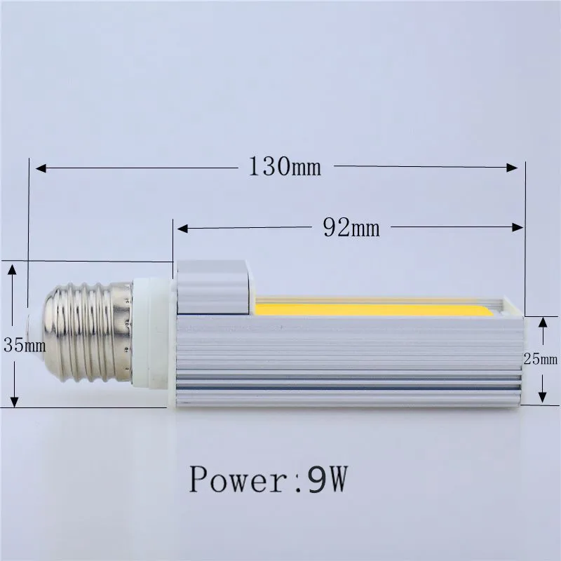 Новейшая светодиодная лампа E27 G24 G23 9 Вт 12 15 COB LED Corn PL светильник белый/теплый белый