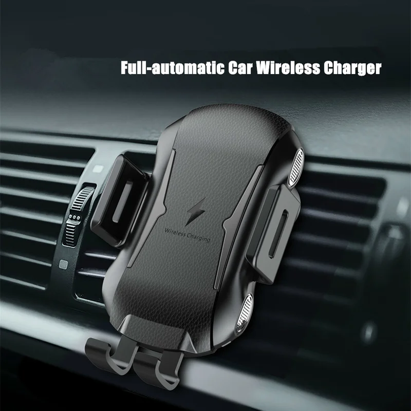 Беспроводное зарядное устройство One Touch автоматический регулируемый держатель для автомобиля для iPhone X Xs Max XR samsung S8 S9 Note 8 9 Qi Беспроводная Быстрая зарядка