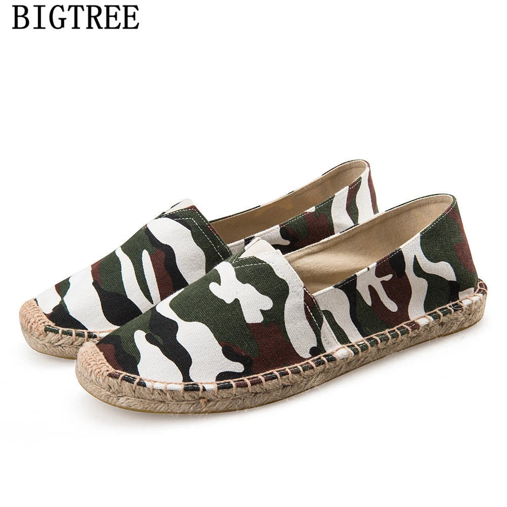 Эспадрильи мужские парусиновые повседневные холщовые туфли без застежки