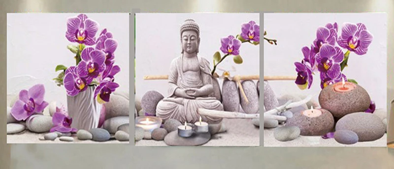 Подсолнух 3 шт./компл. рукоделие алмазная живопись вышивка крестиком Триптих