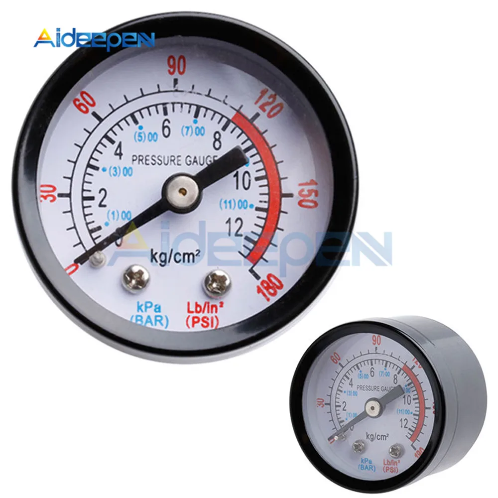 Манометр 1/8 BSP 0 180 PSI 12 двойные весы для воздушного компрессора диаметр утюга около