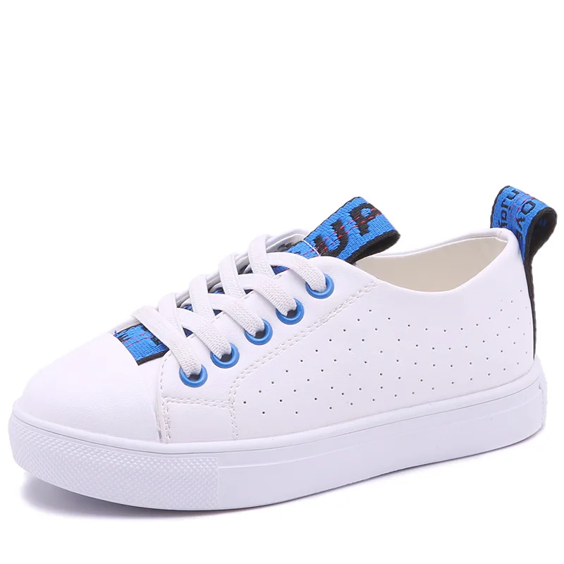Новый действительно кожа детей вулканизированной Обувь детская спортивная