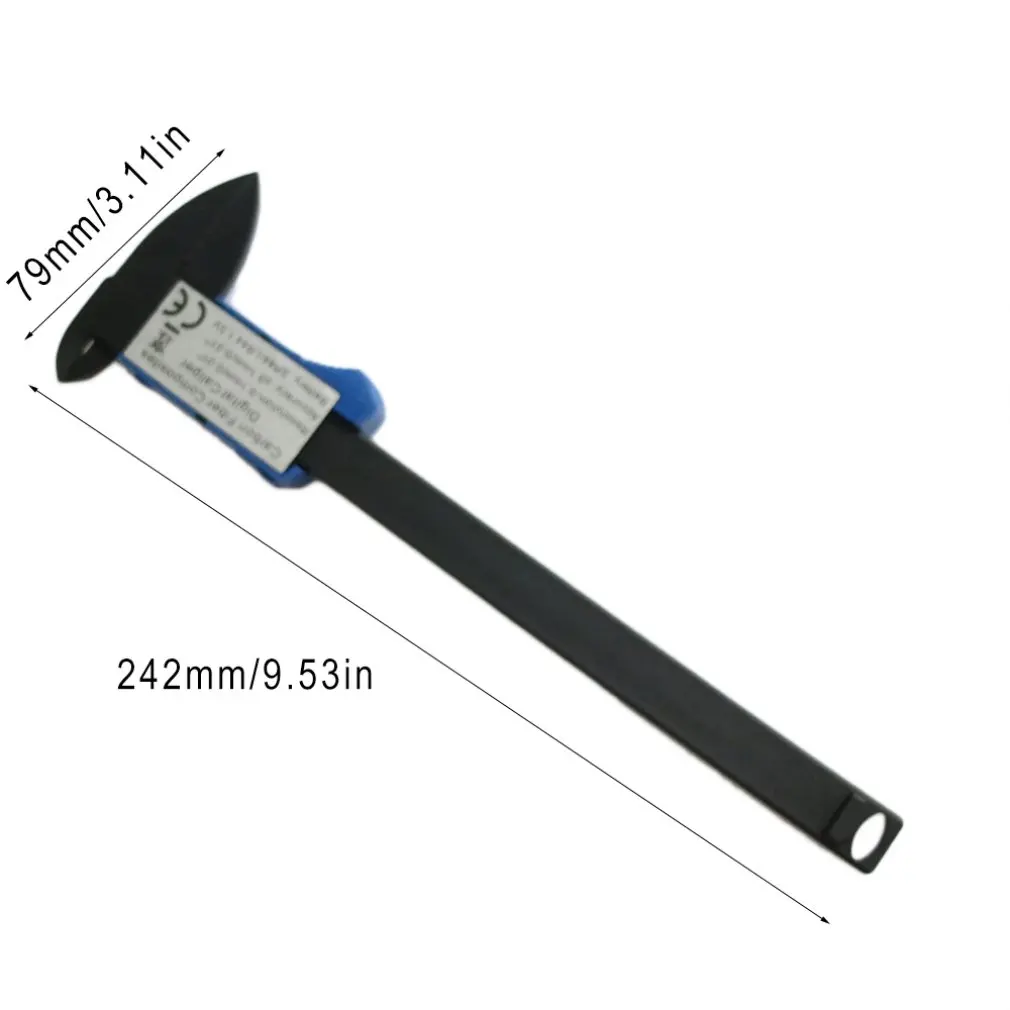 Multifunctional Blue Digital Display Vernier Caliper 0-150mm Plastic Color Card Box Packaging | Инструменты