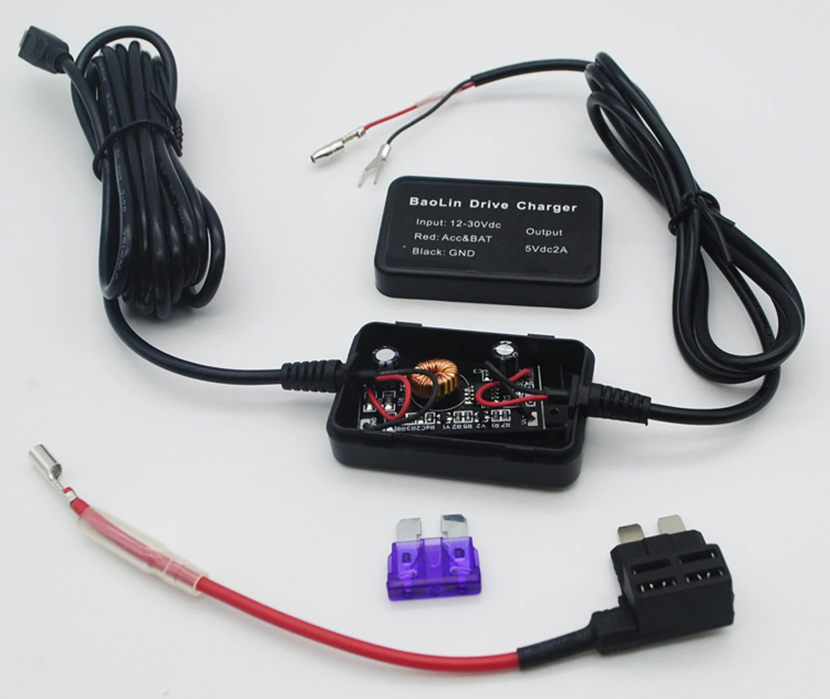 Micro/Mini USB Buck line автомобильный прикуриватель адаптер питания для зарядного устройства Инверторные аксессуары для автомобиля dvr рекордер мониторинг парковки gps