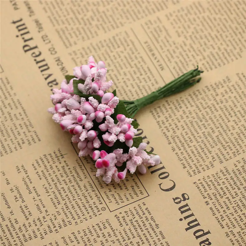 12 шт./Партия искусственный цветок проволока стебель/свадьба DIY ВЕНОК Свадебный