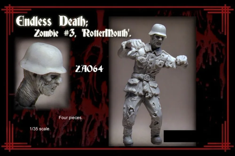 

Новинка в разобранном виде 1/35 бесконечные RotterMouth зомби набор солдат из смолы игрушки "Сделай своими руками" Неокрашенный Модель из смолы
