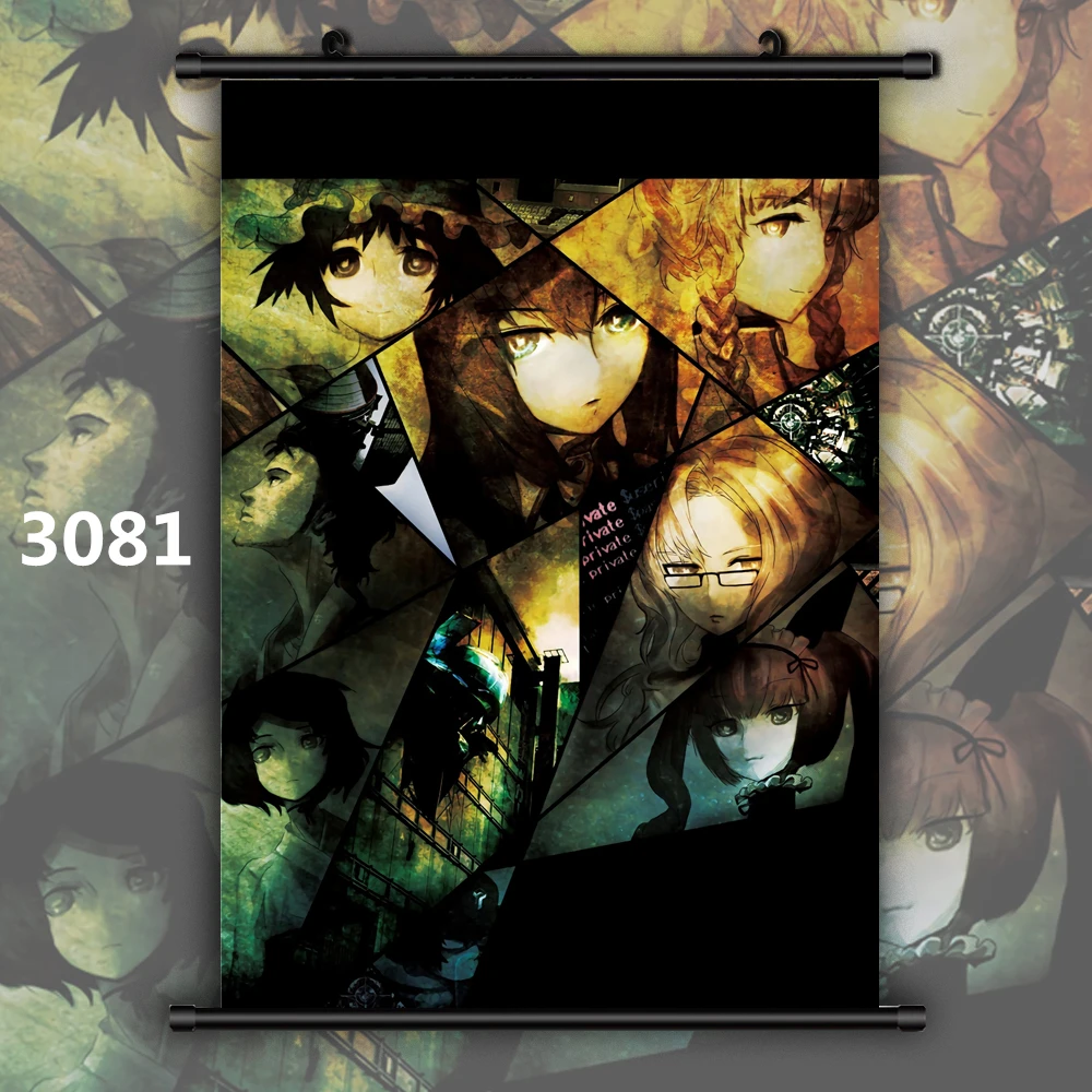 3081 Steins Gate макисэ курису Кристина Сиина Mayuri Аниме Манга настенный плакат в рулоне в - Цвет: 3081