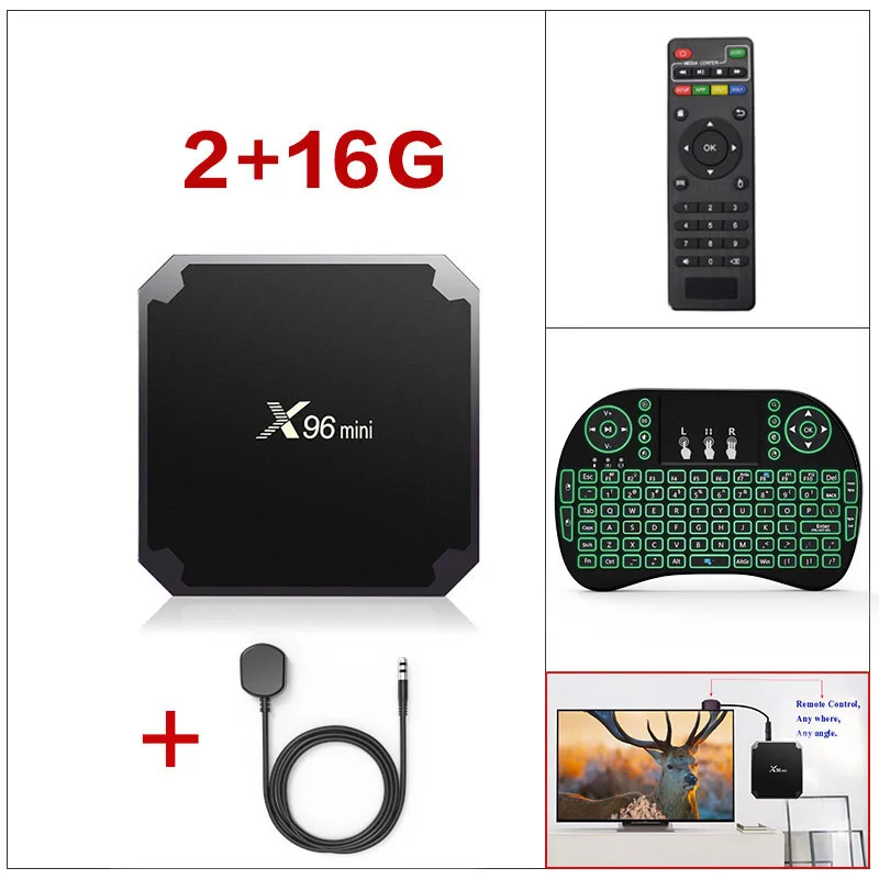 2G 16G add I8 DQiDianZ X96mini Android 9,0X96 мини Smart tv BOX S905W четырехъядерный Поддержка 2,4G беспроводной wifi медиаплеер приставка - Цвет: 2G 16G add I8