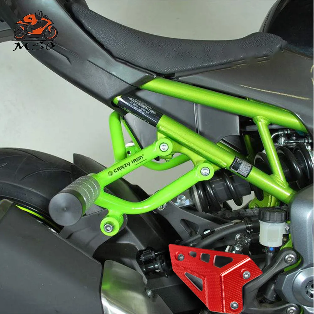 Для Kawasaki Z 900 2017 защита пятки для ног защитная пленка крепления мотоцикла