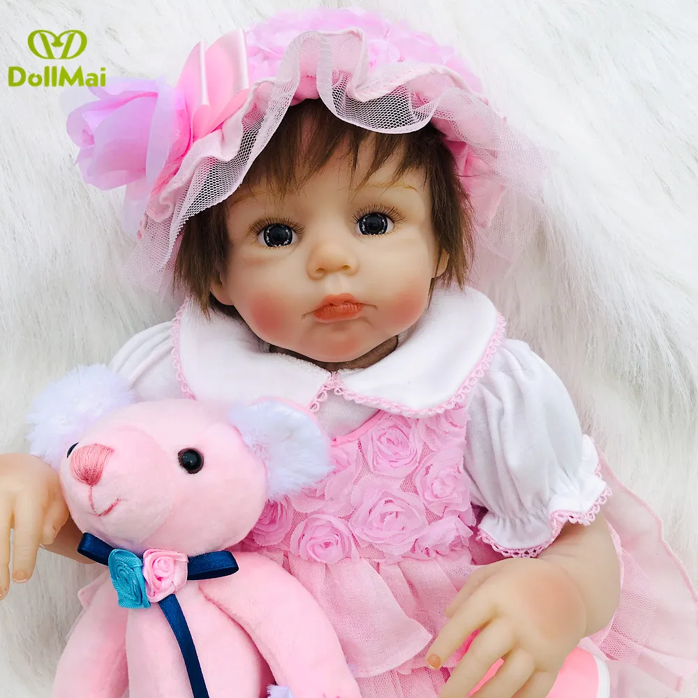 

Super alive bebe doll reborn 20"50cm silicone reborn baby doll toys bebe toddler reborn girl princess bonecas kids gift