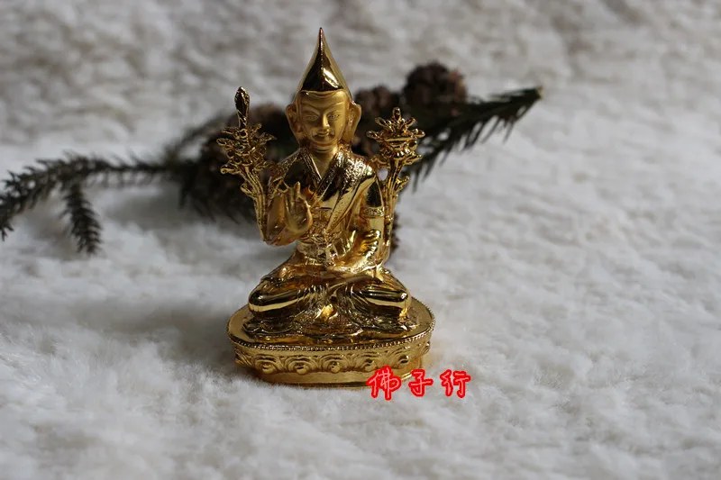 Тибетский буддийский Тантрический товар маленький Золотой мастер tsongkhпа HENGJIA