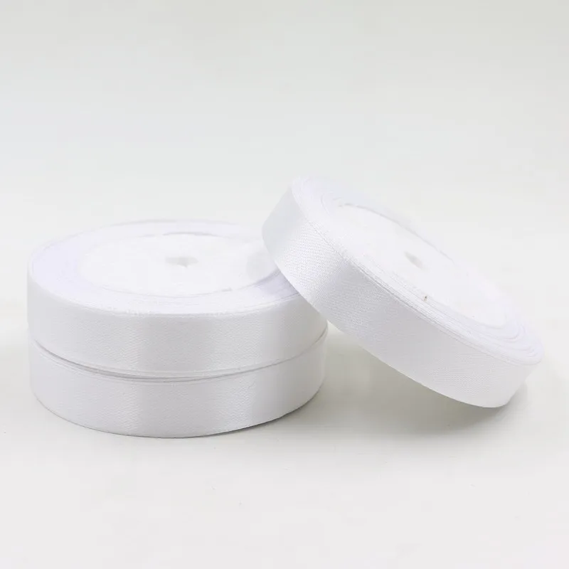 Свадебный фестиваль ремесло атласная лента для Свадебные украшения 1 рулон 25