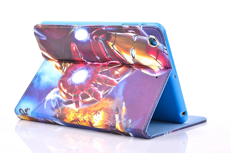 Чехол для Apple Ipad Mini 1 2 3 Планшеты случае мультфильм супер человек-паук Книга Флип PU кожаный чехол подставка милые дети мальчик Обложка сумка