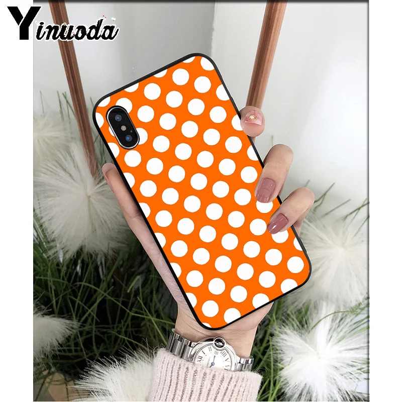Мягкий силиконовый чехол Yinuoda в горошек для Apple iPhone 8 7 6 6S Plus X XS MAX 5 5S SE XR|Бамперы| |
