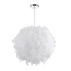 Современный роскошный белыйрозовый перьевой подвесной светильник, потолочный светильник, поглощающий купольный светильник, люстра с перьями для гостиной