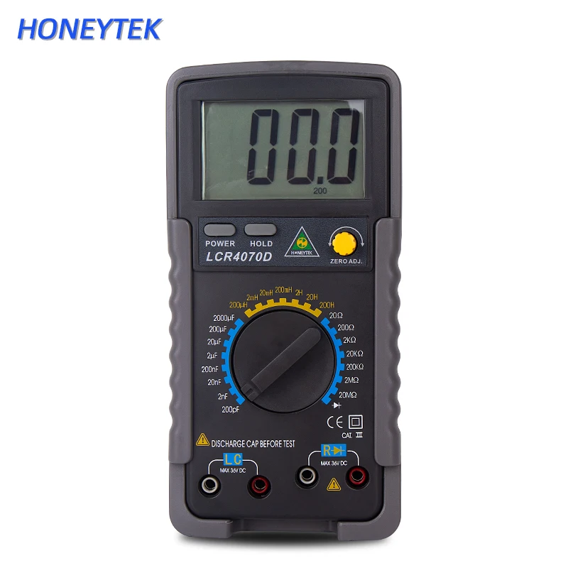 HONEYTEK A6243L цифровой многофункциональный LCR измеритель емкости индуктивности Ом мультиметр ESR конденсатор тестер индуктивности метр