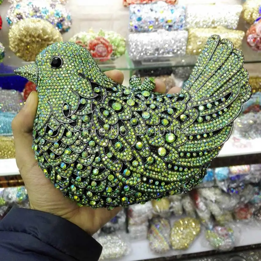 Роскошная вечерняя сумка Стразы ручной работы с кристаллами бриллиантами