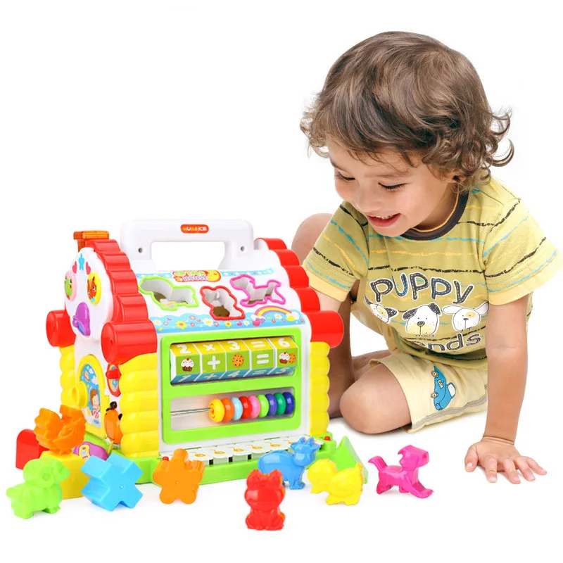 

Musical Toys Baby Fun House Musical Electronic Geometric Blocks Sorting Learning Educational Toys music instruments for kids