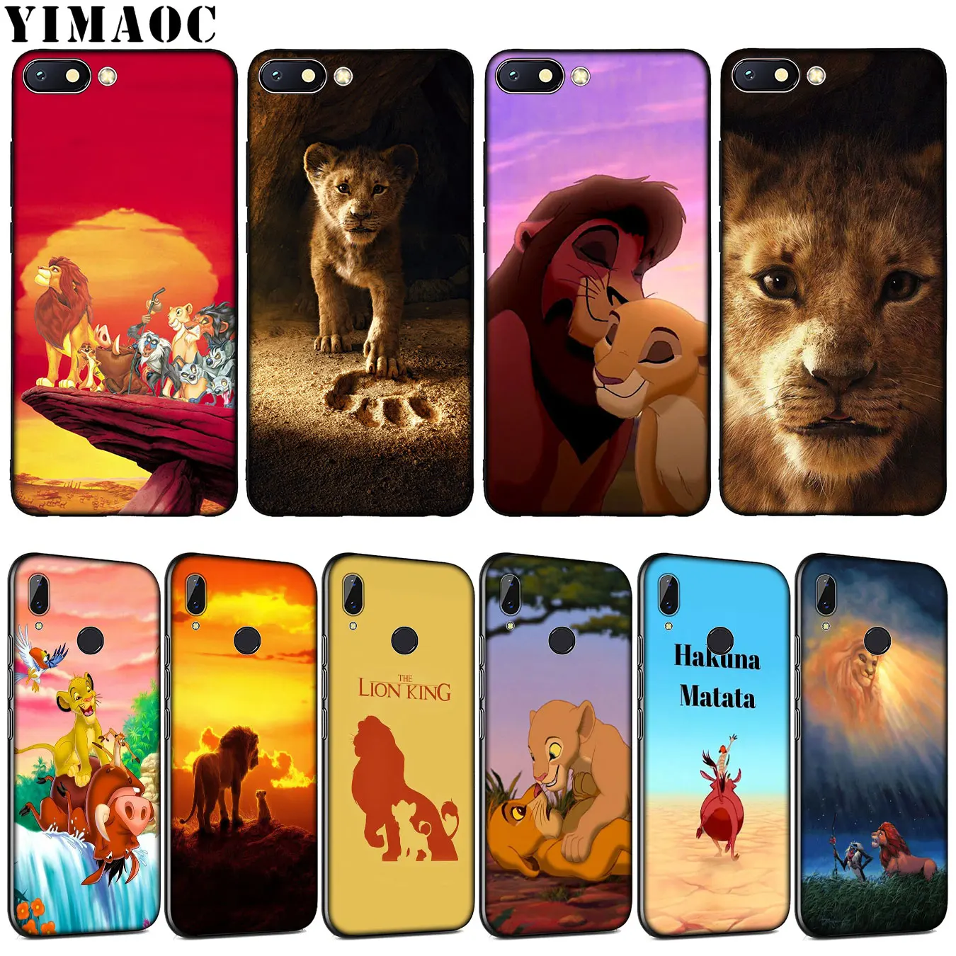 Мягкий силиконовый чехол для телефона YIMAOC с изображением Льва, короля поросенка, кота для Xiaomi Redmi K20 6A 7A Note 8 7 5 6 Pro Plus, черный чехол из ТПУ