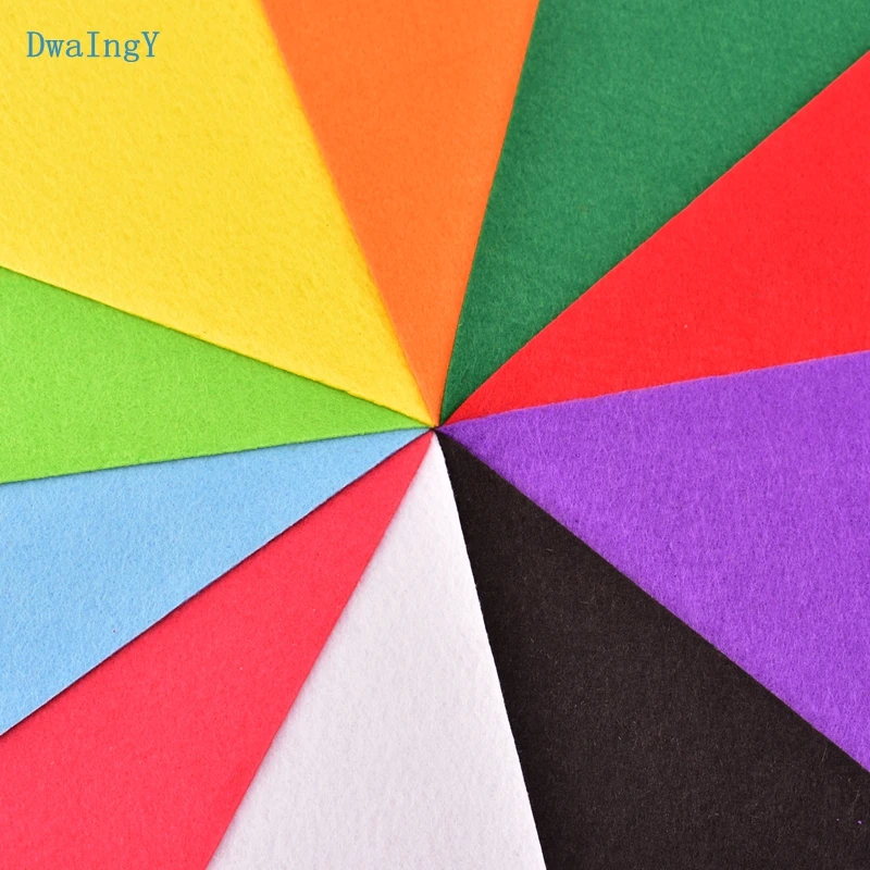 DwaIngY 10 шт./лот 2 мм толщина 20x30 см Нетканая войлочная полиэфирная ткань для сделай