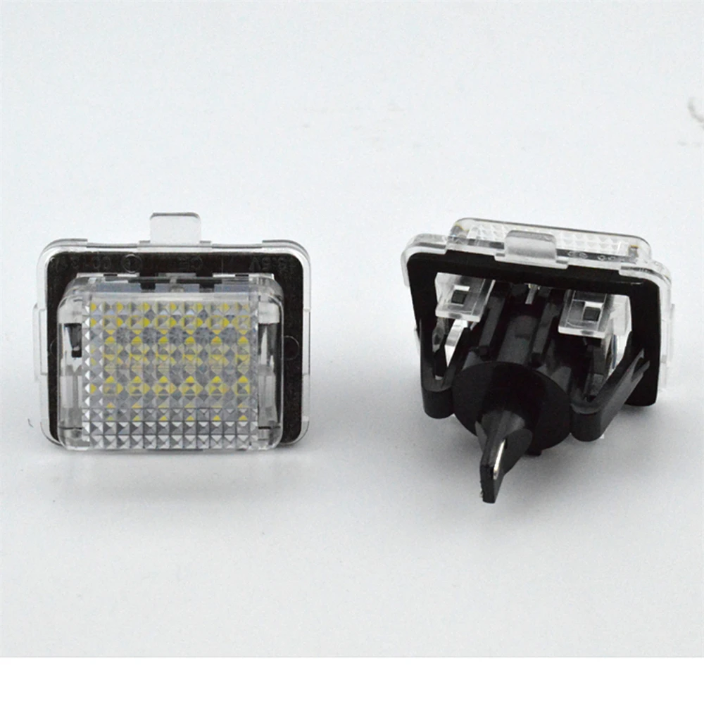 Car flashing 2PCS Error Free 12V 18 SMD LED White License Number Plate Light Lamp For Mercedes/Benz W204 W221 W212 W216 | Автомобили и
