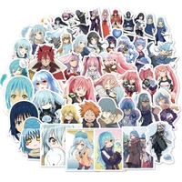 50pcsset that time i got reincarnated as a slime sticker colorful for luggage laptop decal skateboard guitar fridge sticker