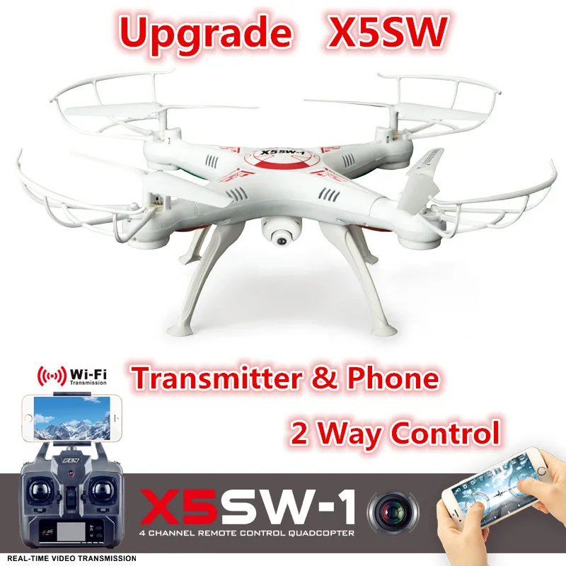 Дроны X5SW X5SW-1 WIFI Радиоуправляемый Дрон Квадрокоптер с FPV камерой HD Безголовый