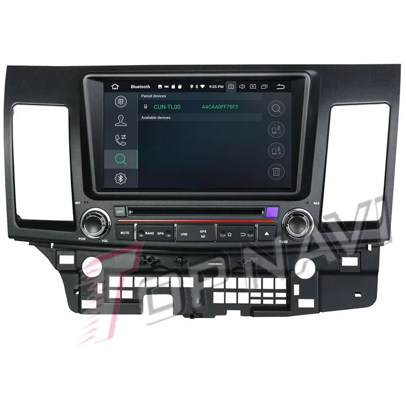 TOPNAVI 8'' Android 8.0 Car Head Unit Radio for Mitsubishi Lancer 2006 2007 2008 2009 2010 2011 2012 GPS Navigation DVD Player |