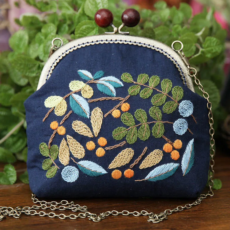 DIY Набор для вышивания цветы цепочка сумки Рукоделие крестиком ручной работы