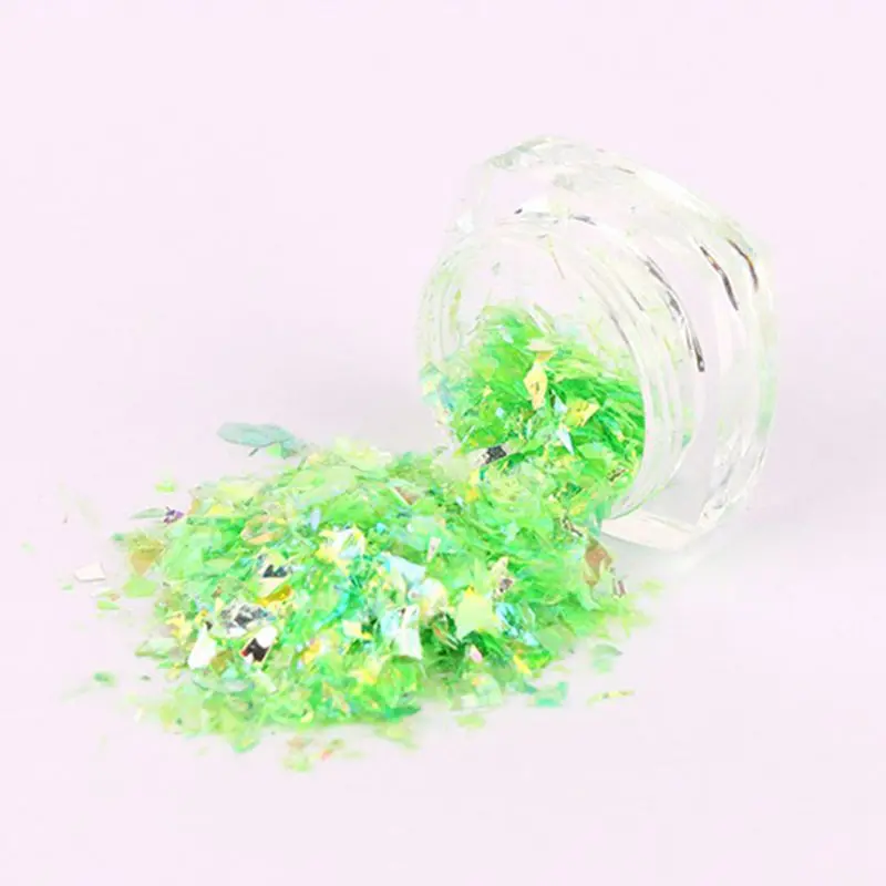 Лучший 12 цветов УФ гель для ногтей блестящая Пыль порошок мерцающий акриловый