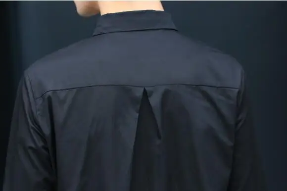S ~ 5XL! Новая мужская одежда размера плюс GD средней длины Длинные рукава