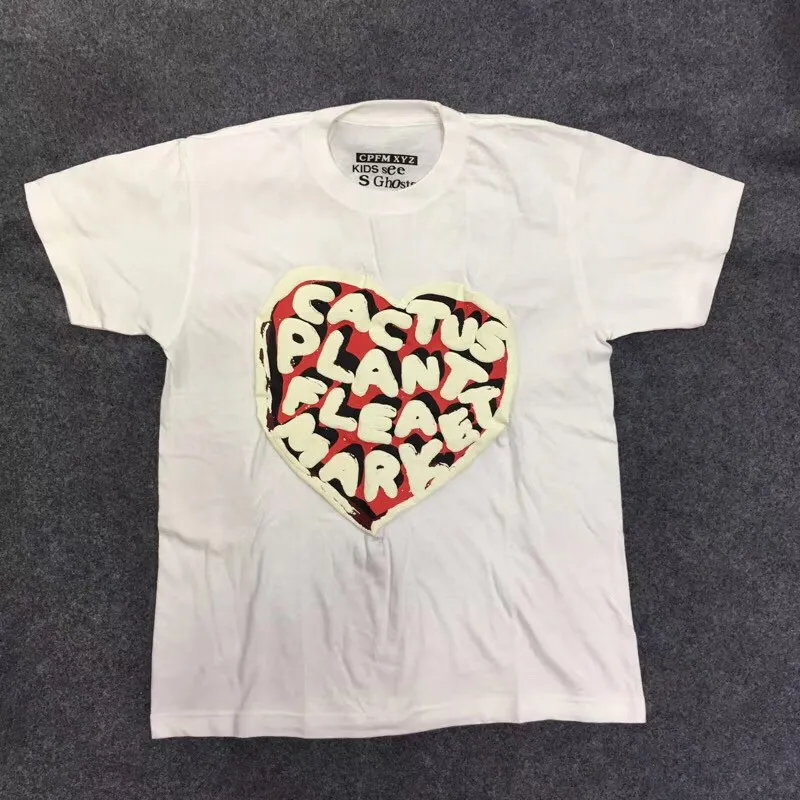 Новая футболка Kanye West CPFM. XYZ с сердцем Мужская s лучшее качество мужская и женская