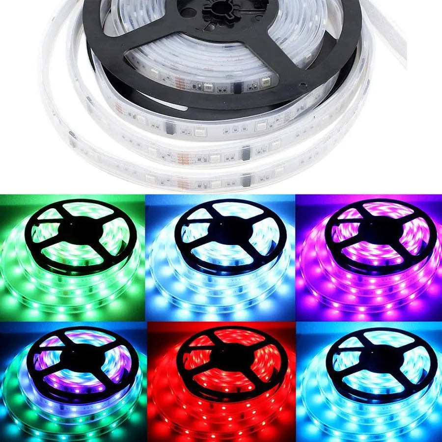 Светодиодная лента WS2811 5 м 12 В постоянного тока ультраяркая Высокоэффективная 5050