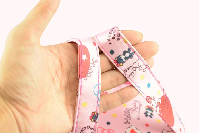 Розовые коробки для хранения еды для пикника hello kitty Девушки Женщины Портативный из парусины шнурок