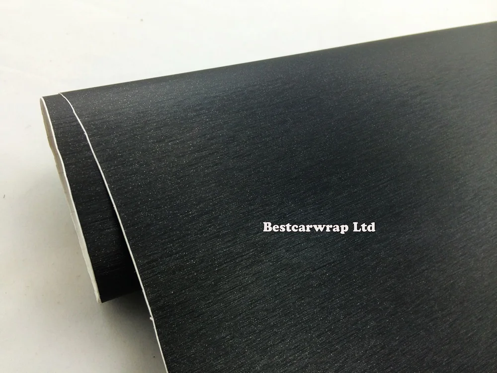 Черная матовая алюминиевая стальная виниловая автомобильная пленка
