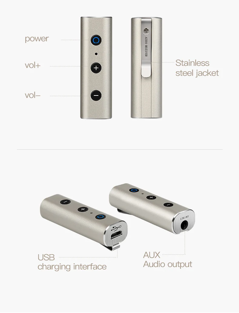 Беспроводной приемник Bluetooth 3 5 jack передать 4 2 + EDR Hands free A2DP Aux аудио адаптер Музыка