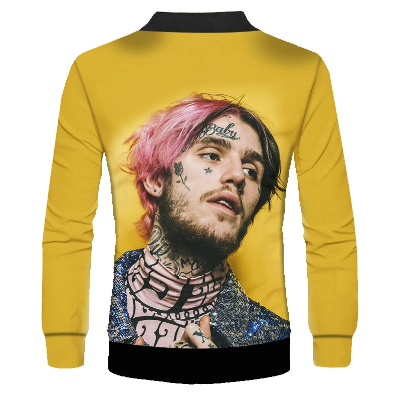 OGKB Man Autumn Fashion Fit Zip Jacket 3D Printed lil peep Funny Oversized Clothing Hombre Zipper Coat Drop Shipping | Мужская одежда