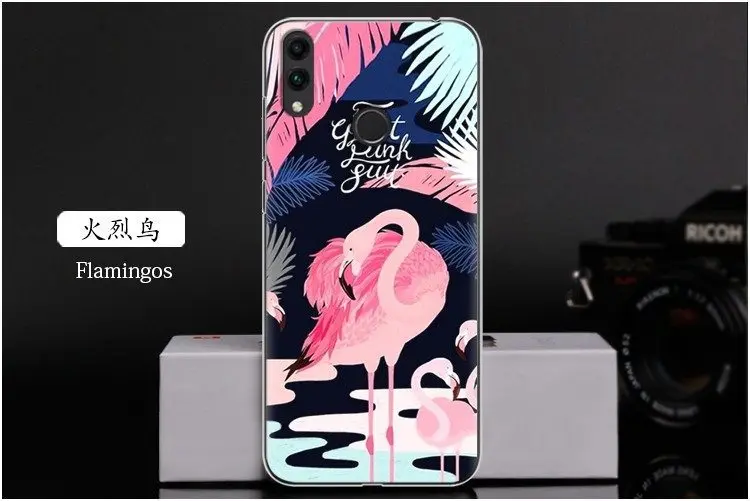 Чехол huawei Honor 8C. Ультратонкий Мягкий силиконовый чехол из ТПУ с рисунком для 8C coque