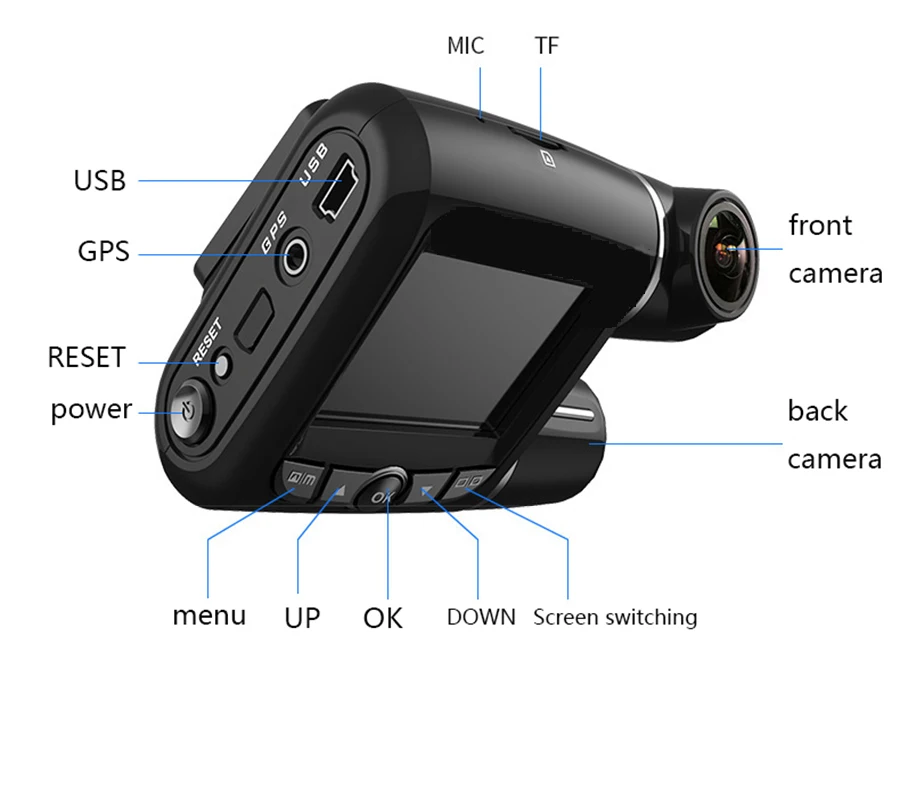 SLIVERYSEA панорамный видеорегистратор для вождения автомобиля DVR камера видео WiFi HD