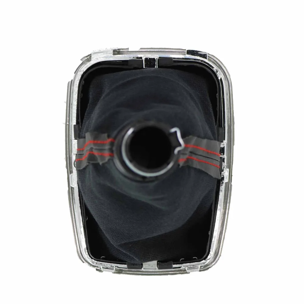 6 Speed Gear Shift Knob With Boot And Red Line For VW Golf 4 MK4 1998 19999 2000 2001 2002 2003 2004 2005 2006 | Автомобили и
