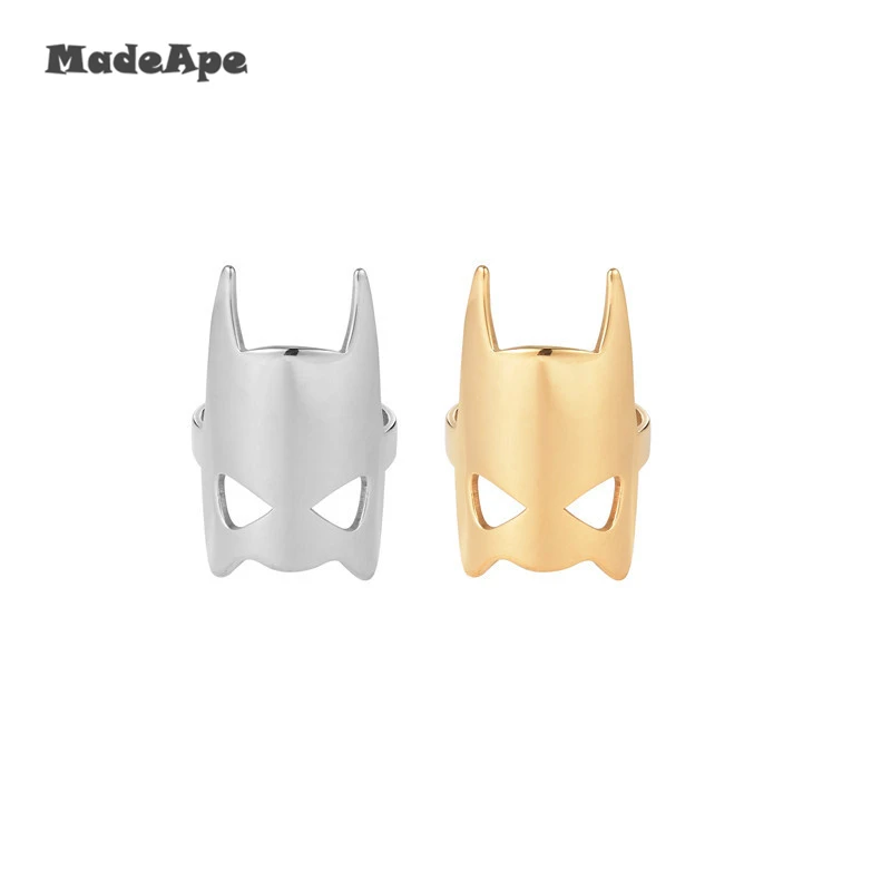 MadApe Tribe Mask Rings For Women Vintage Punk Biker Jewelry Male Cool Antique Silver Color Gold Finger | Украшения и аксессуары