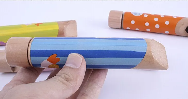 Деревянный Детский Копченый свисток/метафон толкающий дерево настоящее флейта