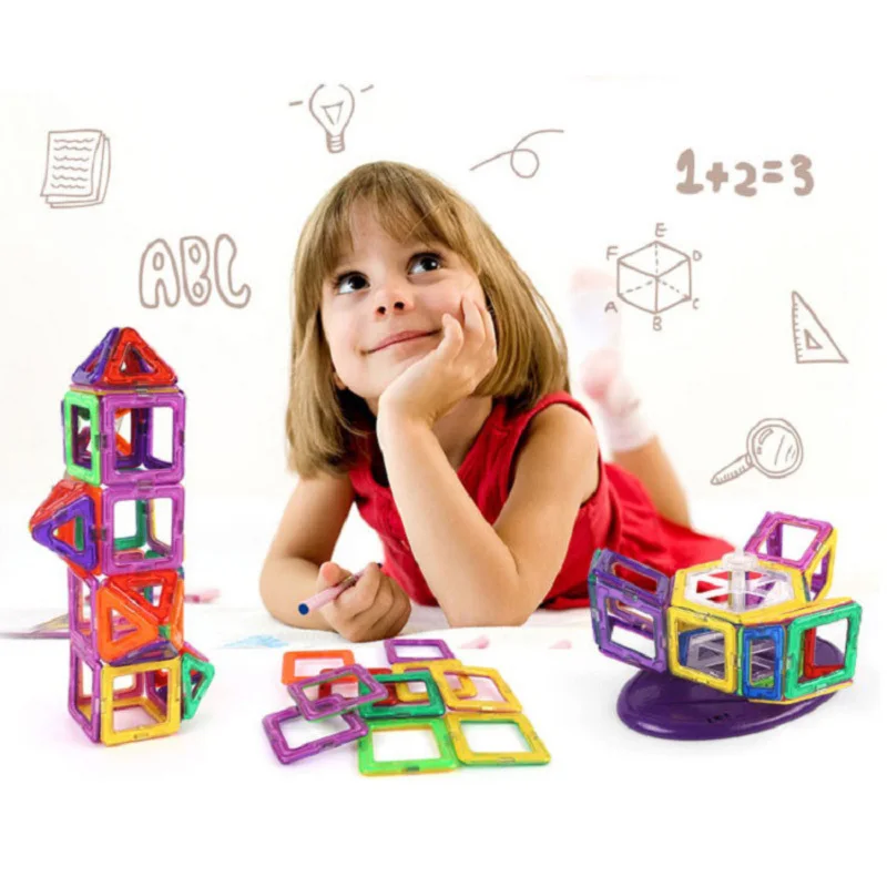 252 шт. Мини Магнитный конструктор Construction Set модель и строительство игрушки