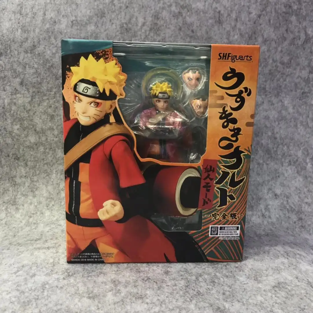 SHFiguarts Аниме Наруто Uzumaki Immortal re-model 14 см Фигурки игрушки | Игрушки и хобби